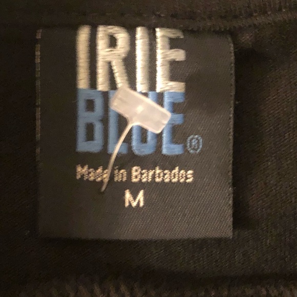 MEN’S IRIE BLUE CREW NECK TSHIRT - NWOT - LOGO COCKSPUR FINE BARBADOS RUM - Picture 6 of 9